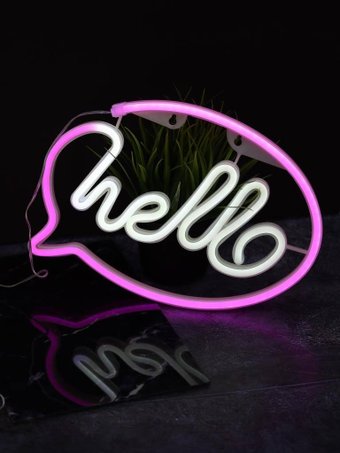 Ночник ILikeGift Hello inscription 151-2022092