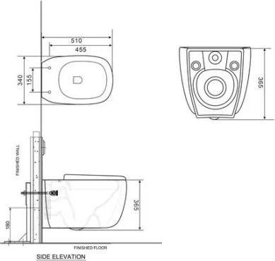 Унитаз подвесной Roxen StounFix Dual Fresh 968504
