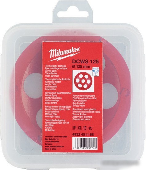 Алмазная чашка Milwaukee DCWS125 4932451188