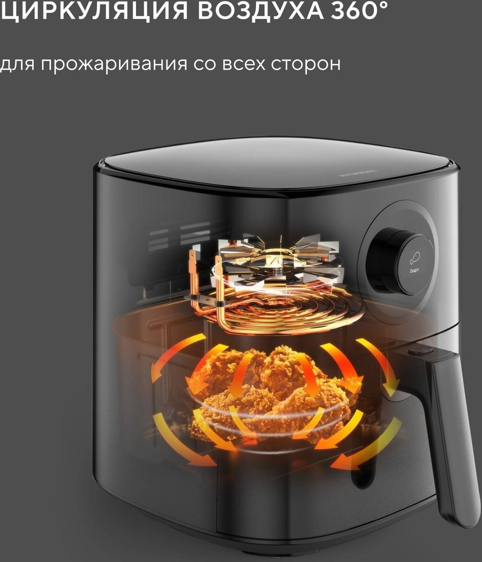 Аэрогриль (аэрофритюрница) Hyundai HYF-5003
