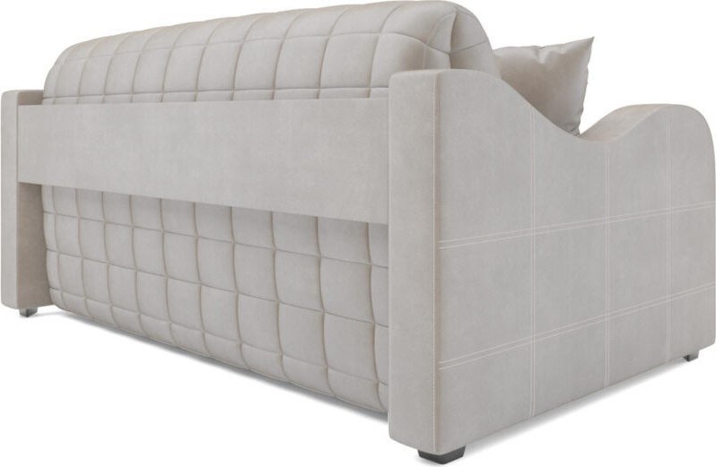 Диван Мебель-АРС Аккордеон Барон №4 НПБ 120x200 (бархат бежевый Star Velvet 6 Light Beige)