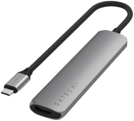 Док-станция Satechi 6-in-1 USB-C Slim Multiport Adapter ST-P6SM (серый)