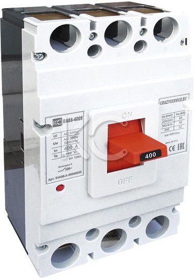 Выключатель автоматический КС ВА 88-400S 400А 3P 35кА SVA88-3-40040035