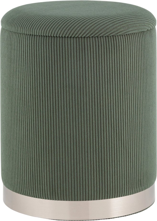 Пуфик Stool Group Эмили с ящиком 19A205CG-12 (серебро/вельвет зеленый) Пуфик Stool Group Эмили с ящиком 19A205CG-12 (серебро/вельвет зеленый)