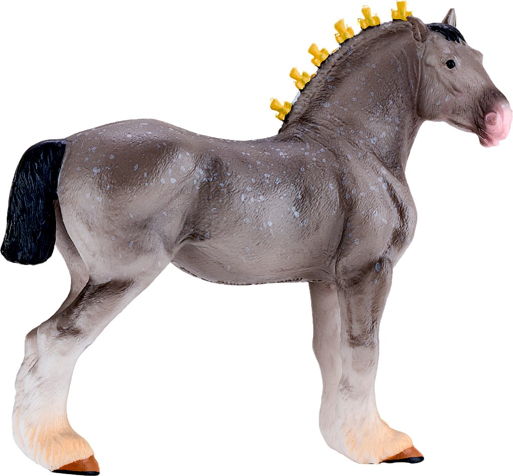 Фигурка Konik Лошадь Шайр серая в яблоках AMF1135