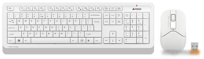 Клавиатура + мышь A4Tech Fstyler FG1012 (белый)