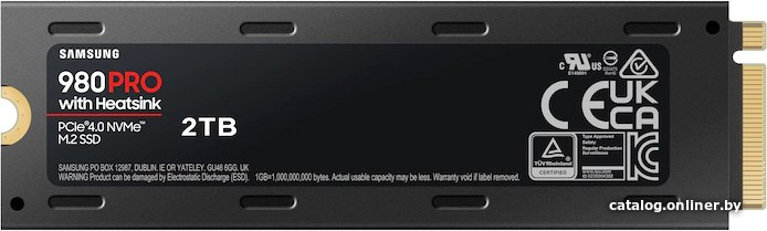 SSD Samsung 980 Pro с радиатором 2TB MZ-V8P2T0CW
