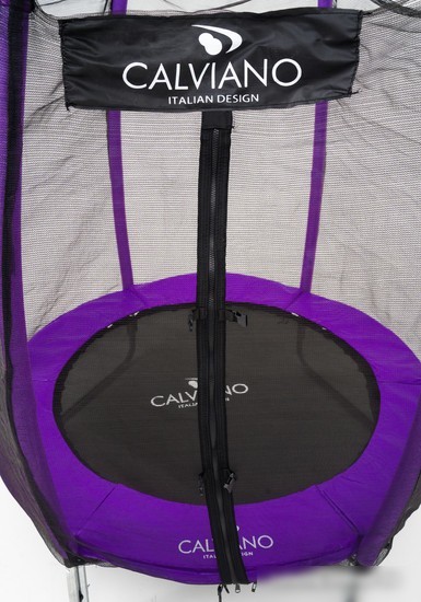 Батут Calviano Outside Master Purple 140 см - 4.5ft (внешняя сетка, складной, без лестницы)
