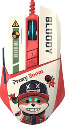 Игровая мышь A4Tech Bloody W63 Max Proxy Boom (бежевый/красный)