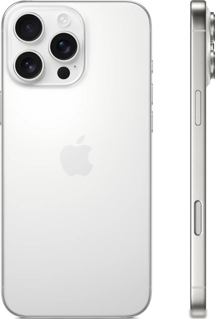Телефон Apple iPhone 16 Pro Max Dual eSim 256GB (белый титан)