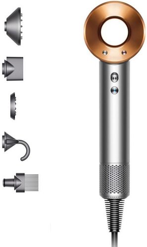 Фен Dyson HD07 Supersonic (евровилка, никель/медный)