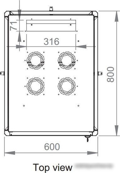 Шкаф телекоммуникационный Lande DYNAmic Basic LN-DB42U6080-BL-F 19" 42U