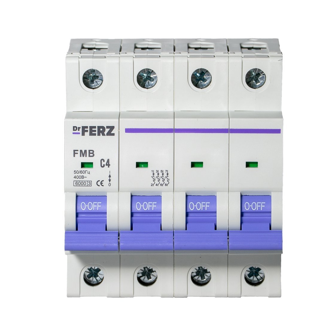 Выключатель автоматический Dr.Ferz FMB-C 6kA 4P 04 C 21100095FERZ