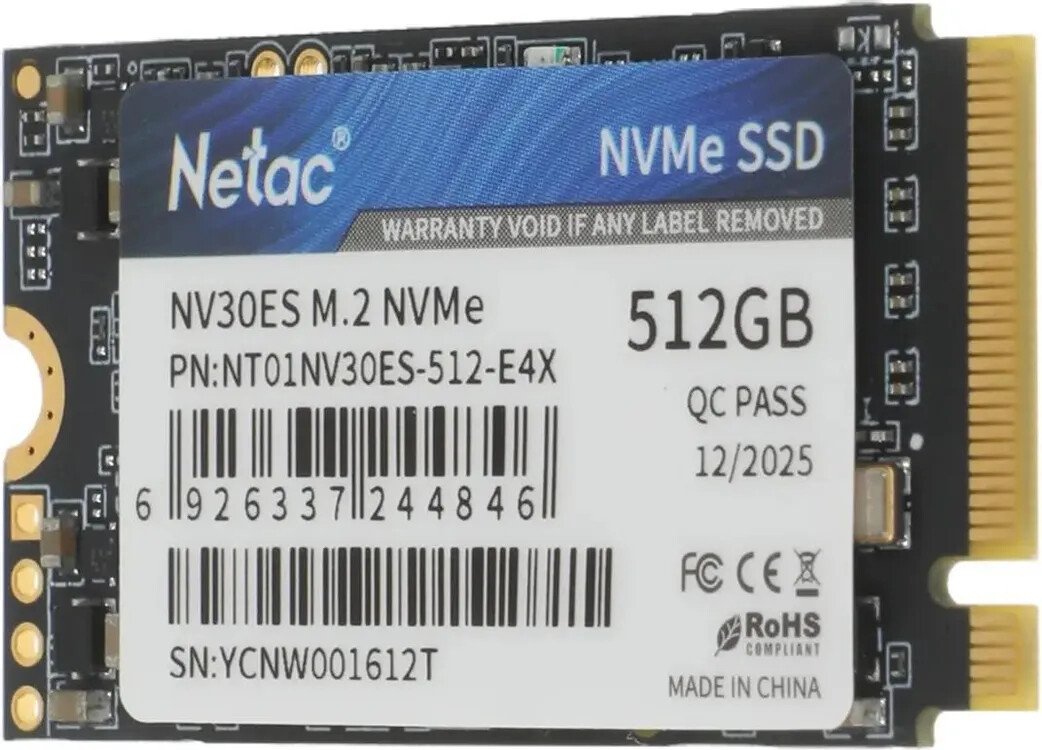SSD Netac NV30ES 512GB NT01NV30ES-512-E4X