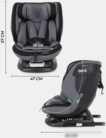 Детское автокресло MOWbaby Motion isofix UB616 (серый)