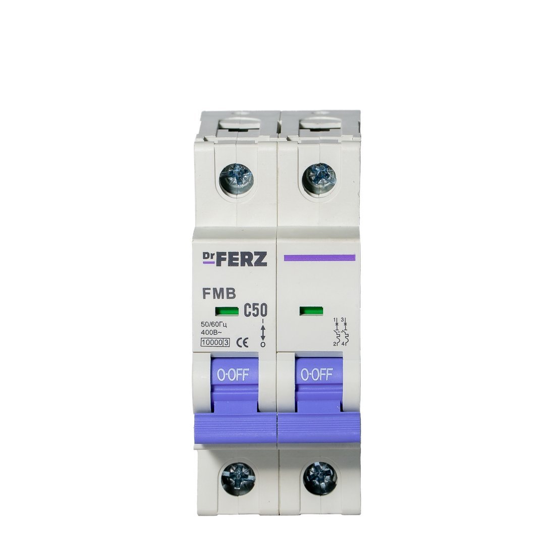 Выключатель автоматический Dr.Ferz FMB-C 10kA 2P 50 C 21100129FERZ