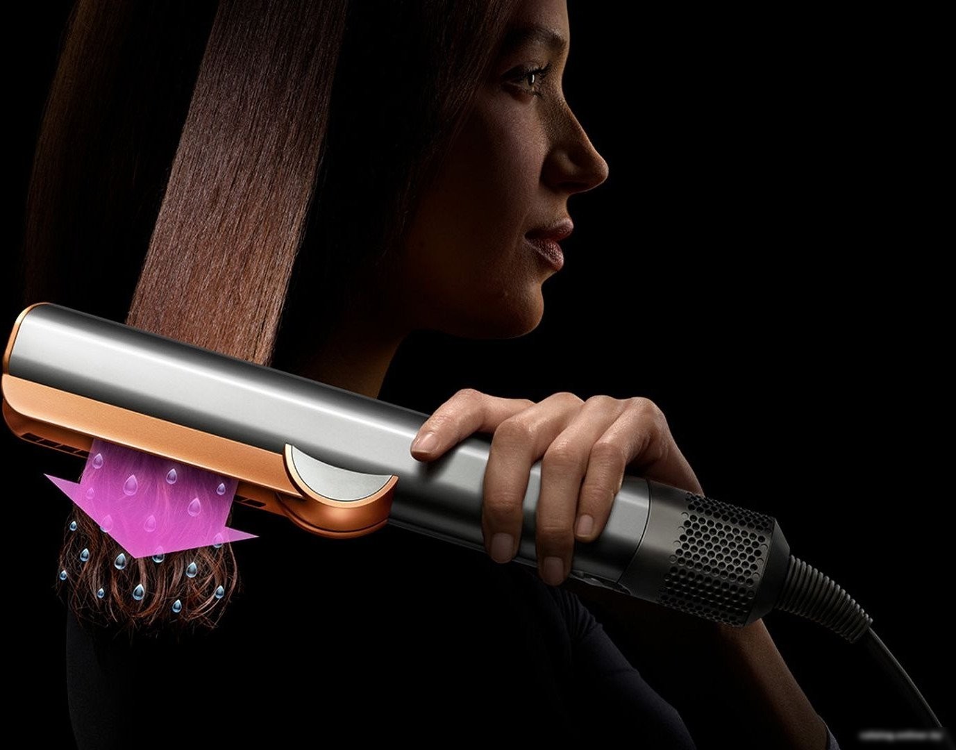 Выпрямитель Dyson Airstrait (с переходником на евровилку, никель/медный)