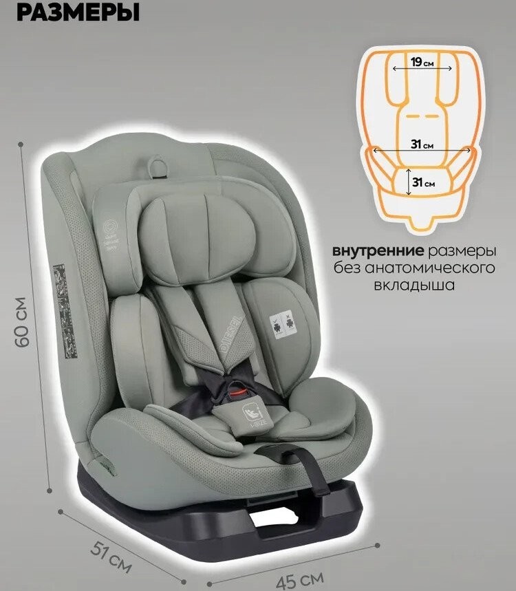 Детское автокресло Indigo Diesel I-Size (зеленый)