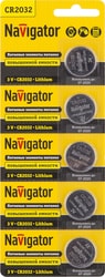 Батарейки Navigator CR2032 5 шт. NBT-CR2032-BP5