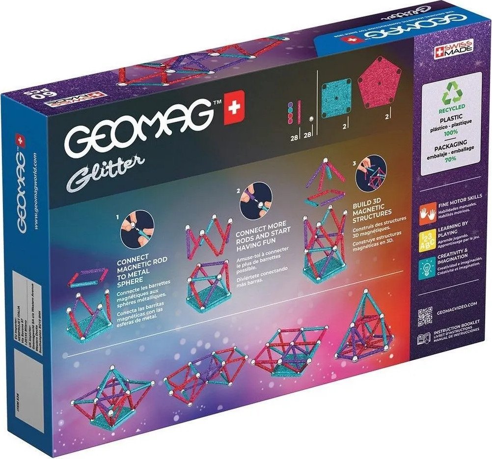 Магнитный конструктор Geomag Блёстки GM536