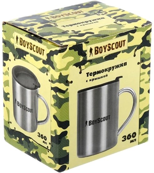 Термокружка BoyScout 61137 0.36л (нержавеющая сталь)