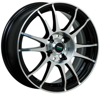 Литые диски Megami MGM-3 15x6" 4x100мм DIA 60.1мм ET 50мм BKF
