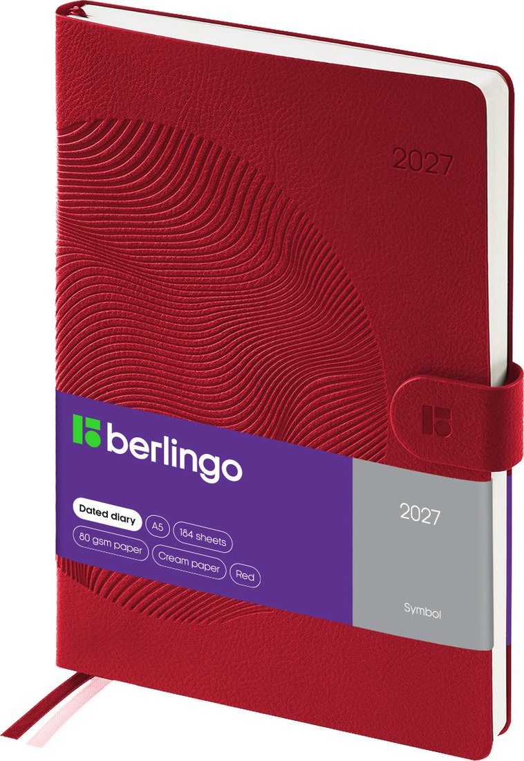 Ежедневник Berlingo Symbol 2027г DD7_F0010 (184л, красный)