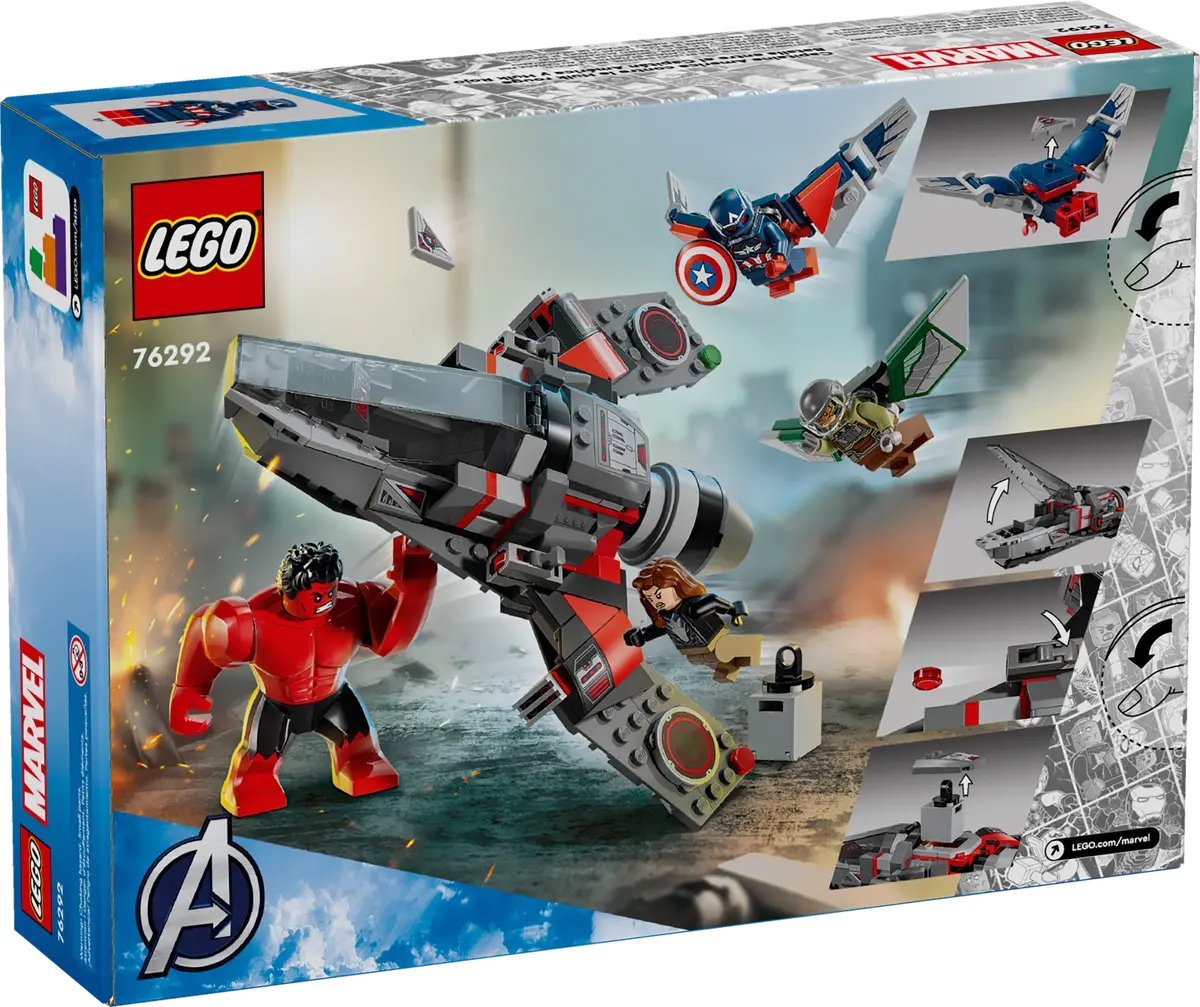 Конструктор LEGO Super Heroes Битва Капитана Америки против Красного Халка 76292