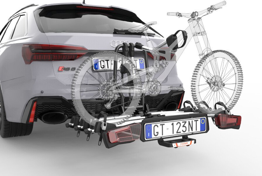 Велобагажник на заднюю часть автомобиля Fabbri Gitano Special 2