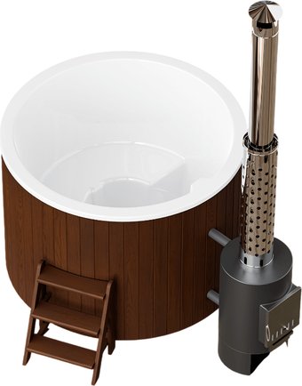 Купель PolarSpa Comfort термососна 160 Hot (темный, с утеплением композитной чаши)