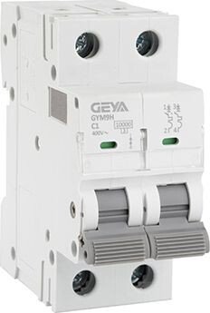 Выключатель автоматический GEYA GYM9H-2P-1C 2P 1A C 10kA 2M GYM9H2P1C