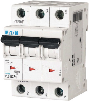 Выключатель автоматический Eaton PL6 3P 32А C 6кА 3M 286604