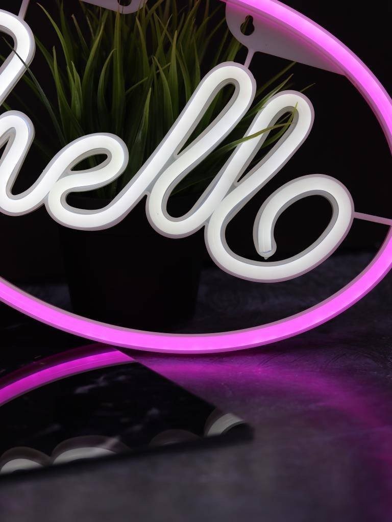 Ночник ILikeGift Hello inscription 151-2022092