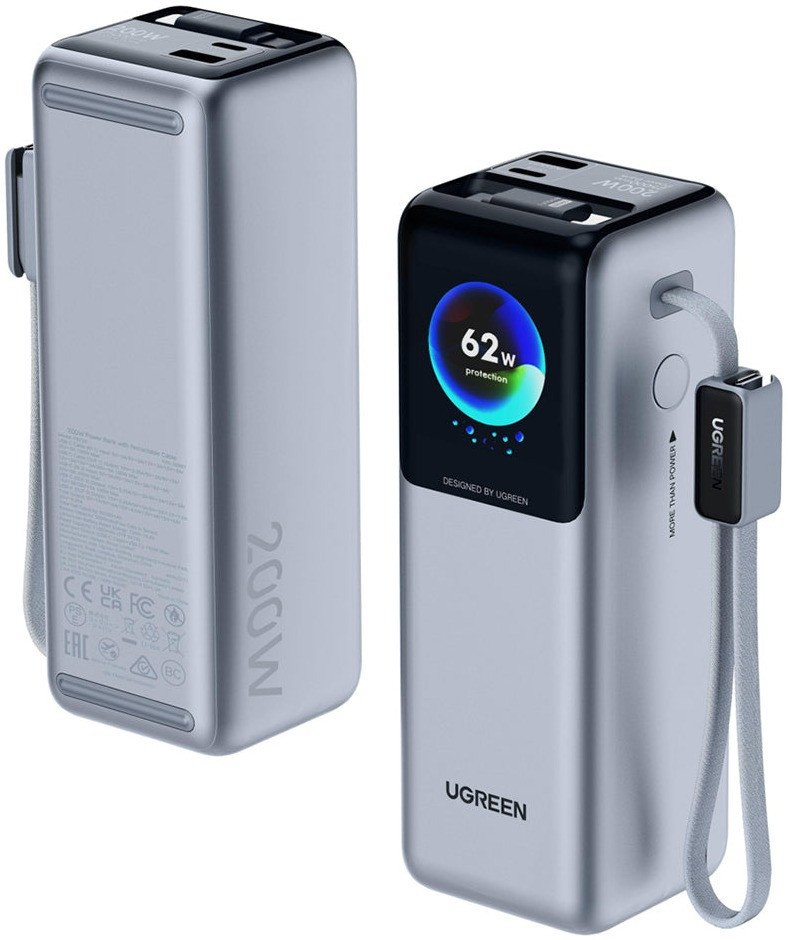 Внешний аккумулятор Ugreen Nexode 200W PB728 75702B 25000mAh (серый)