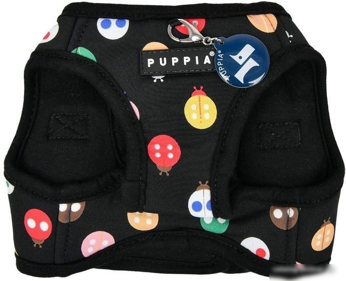 Шлейка-жилетка Puppia Lady Beetle-A PAWA-HB1957-BK-L (черный)