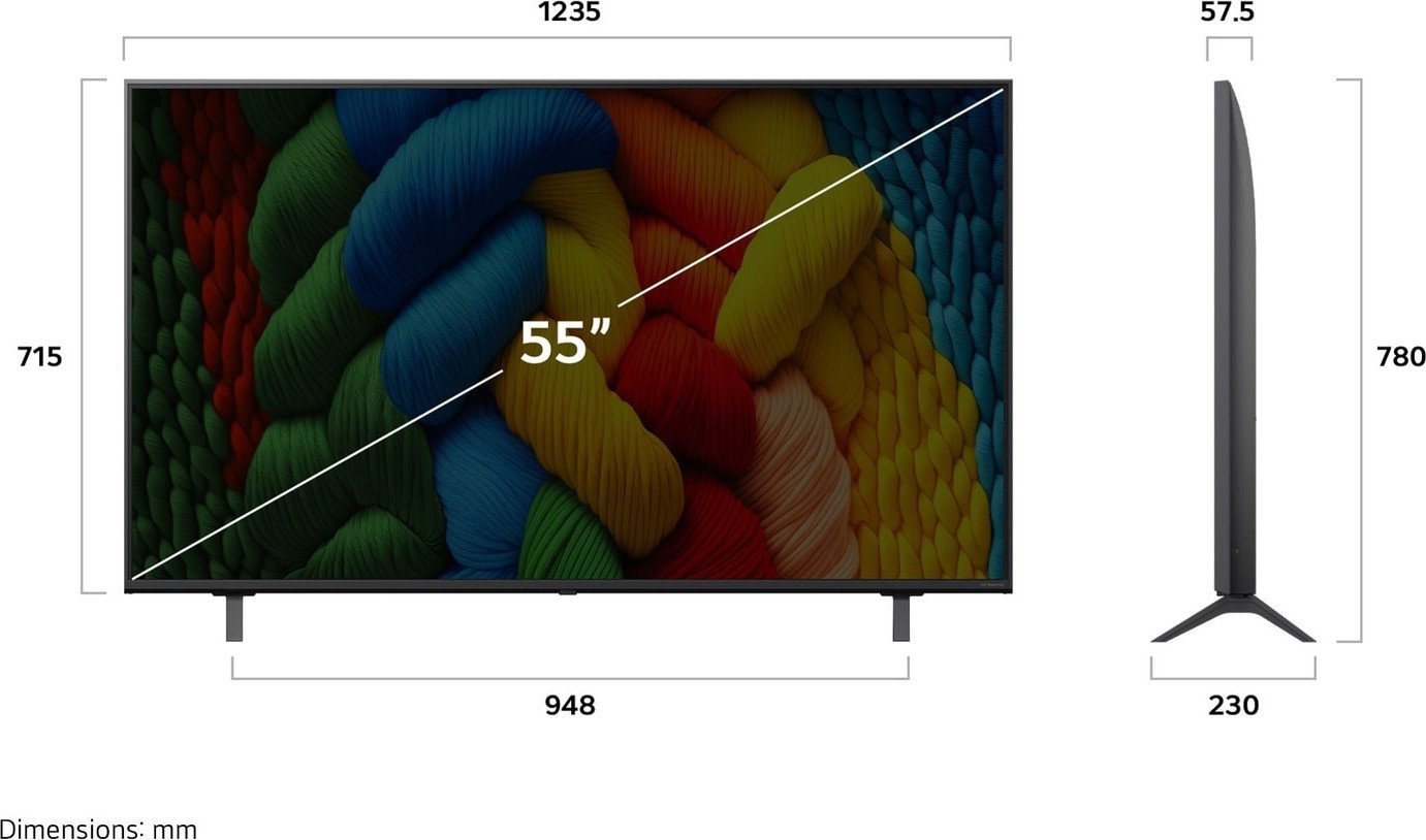 Телевизор LG NanoCell AI NANO80 55NANO80A6B