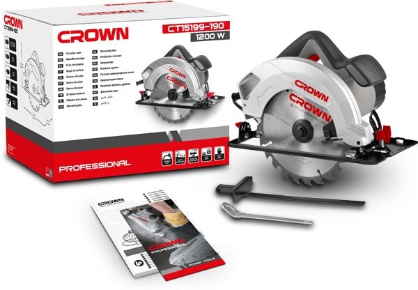 Дисковая пила Crown CT15199-190