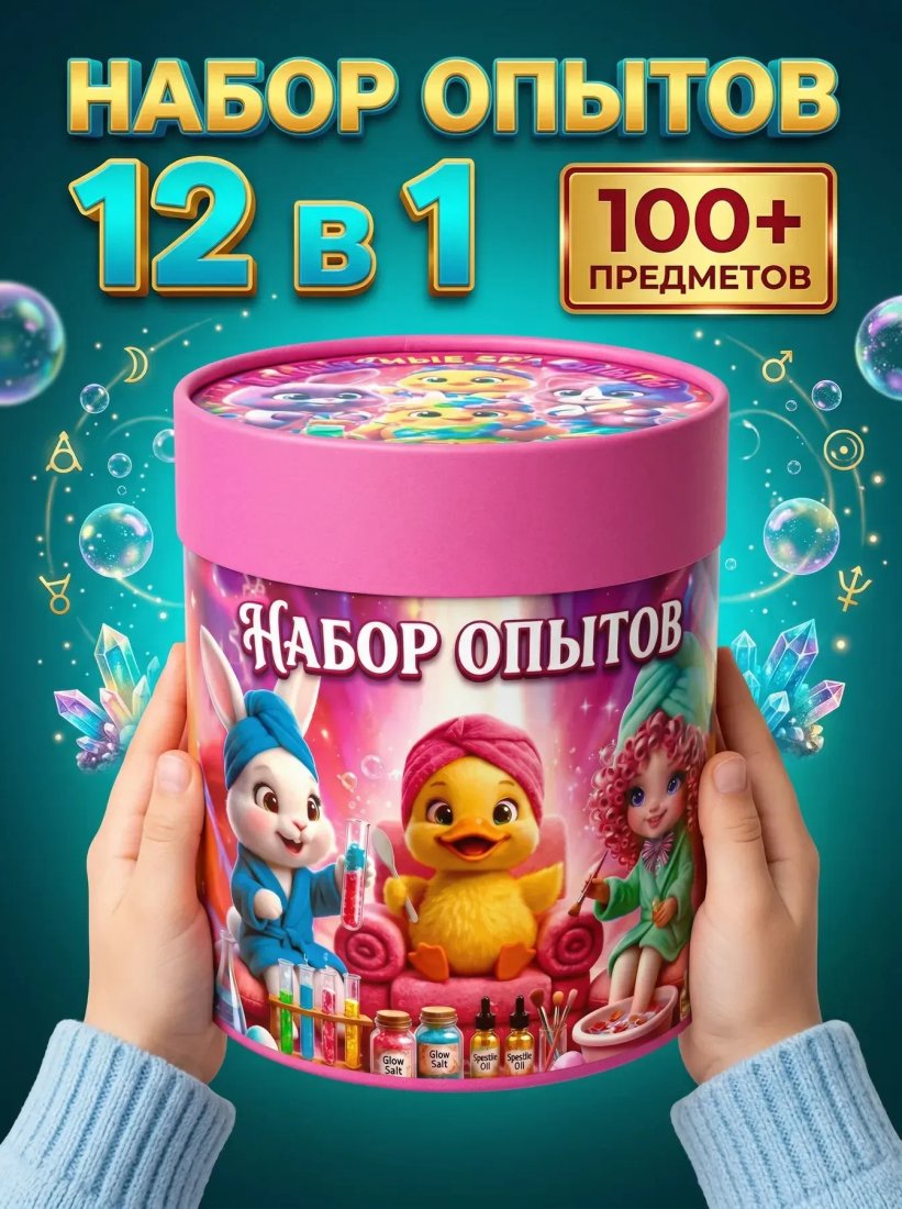 Набор для опытов Kristi Hobby СПА лаборатория 12 в 1