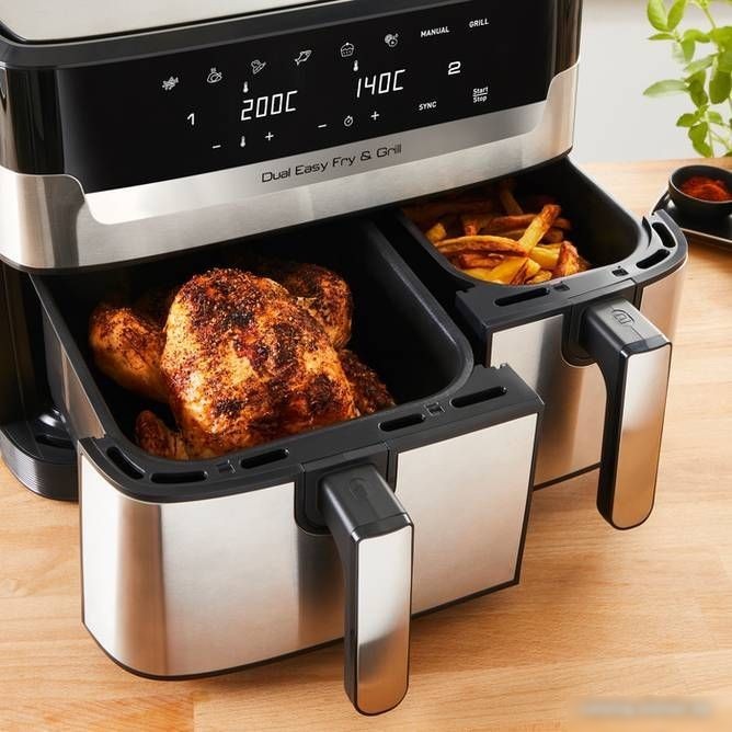 Аэрофритюрница Tefal Dual Easy Fry & Grill EY905D