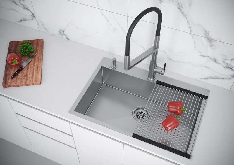 Коврик для сушки Paulmark Columna C440-BS (стальной/нержавеющая сталь)