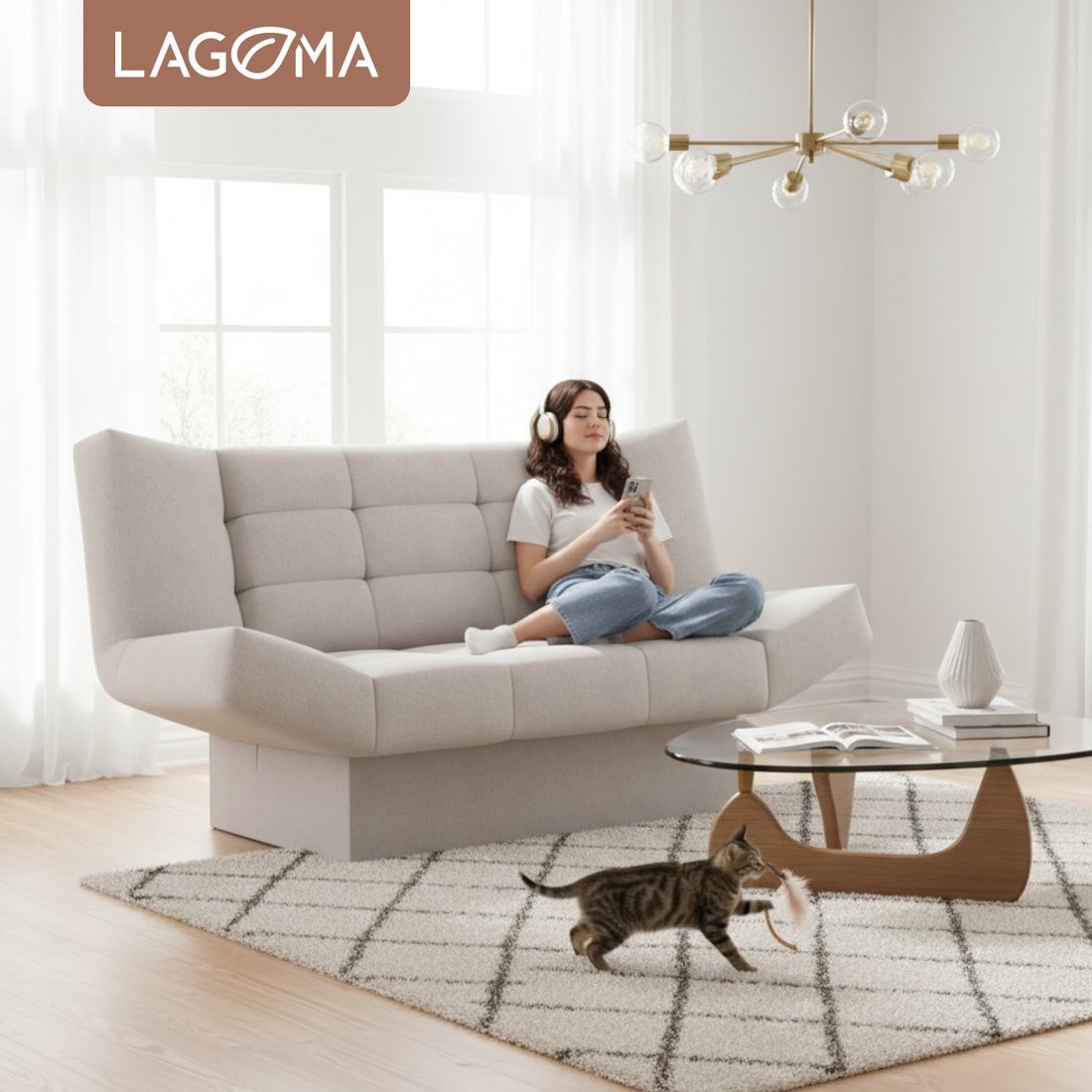 Диван Lagoma Ритми (Elvas Latte)