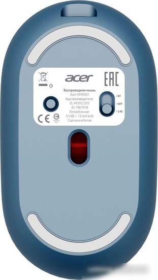 Мышь Acer OMR301 (синий)
