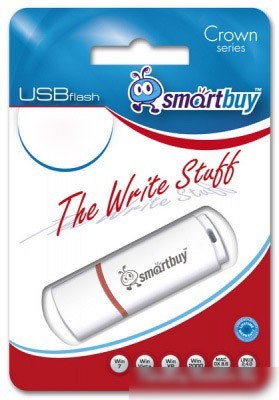 USB Flash Smart Buy Crown White 32GB (SB32GBCRW-W)