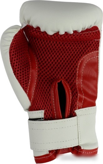 Тренировочные перчатки Rusco Sport 8 oz (белый/красный)