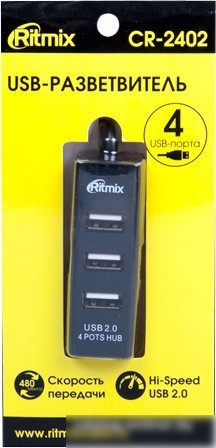 USB-хаб Ritmix CR-2402