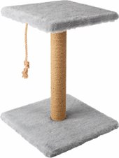 Когтеточка Leader Toys Квадрат с квадратной платформой с кошачьей мятой МТ14022 (серый)