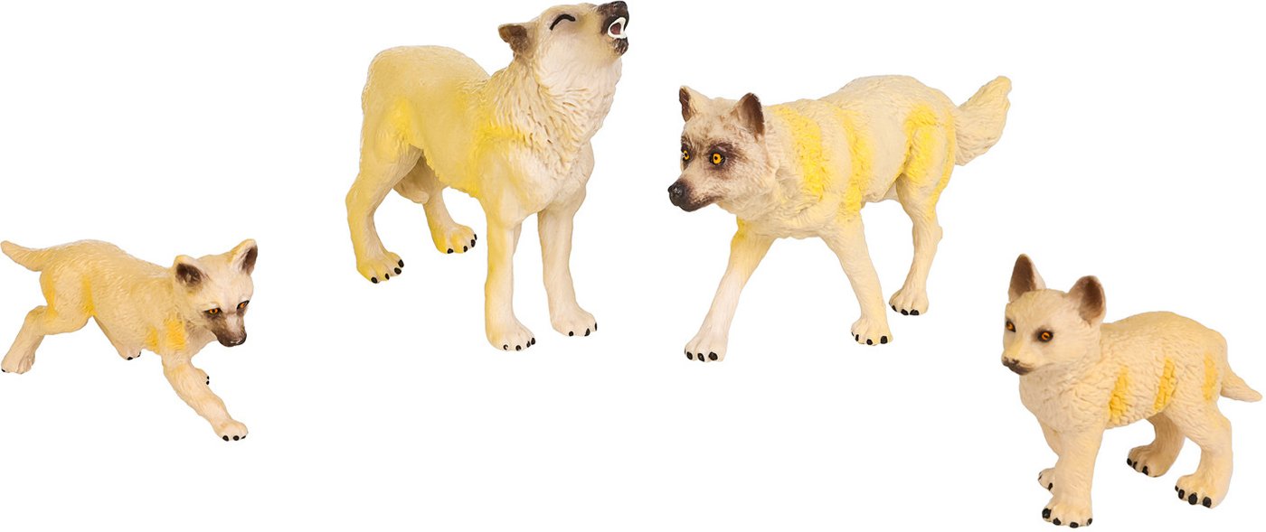 Набор фигурок Masai Mara Мир диких животных. Семья полярных волков MM211-214