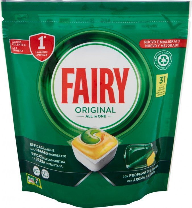 Капсулы для посудомоечной машины Fairy Original All in One Lemon (90 шт)