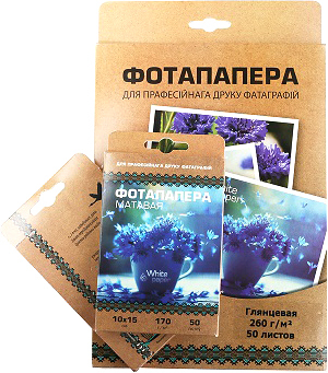 Фотобумага White Paper глянцевая А4 180 г/м2 100 л