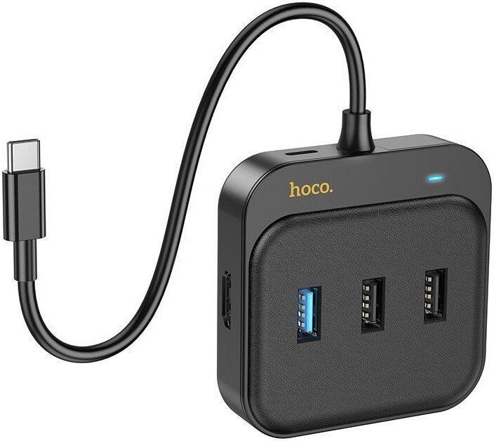 Док-станция Hoco HB36 USB Type-C (HDTV+USB3.0+USB2.0x2+PD100W)